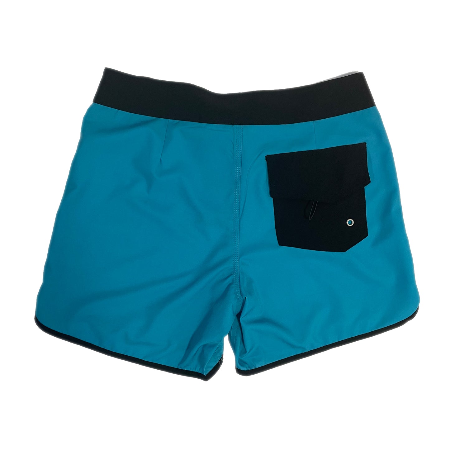 4 way stretch high performance womens boardshort aqua blue