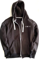AKKTIVE Zip front hooded sweatshirt Black