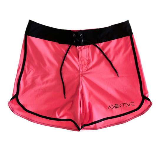 4 way stretch High Performance Womens Boardshort Hot pink