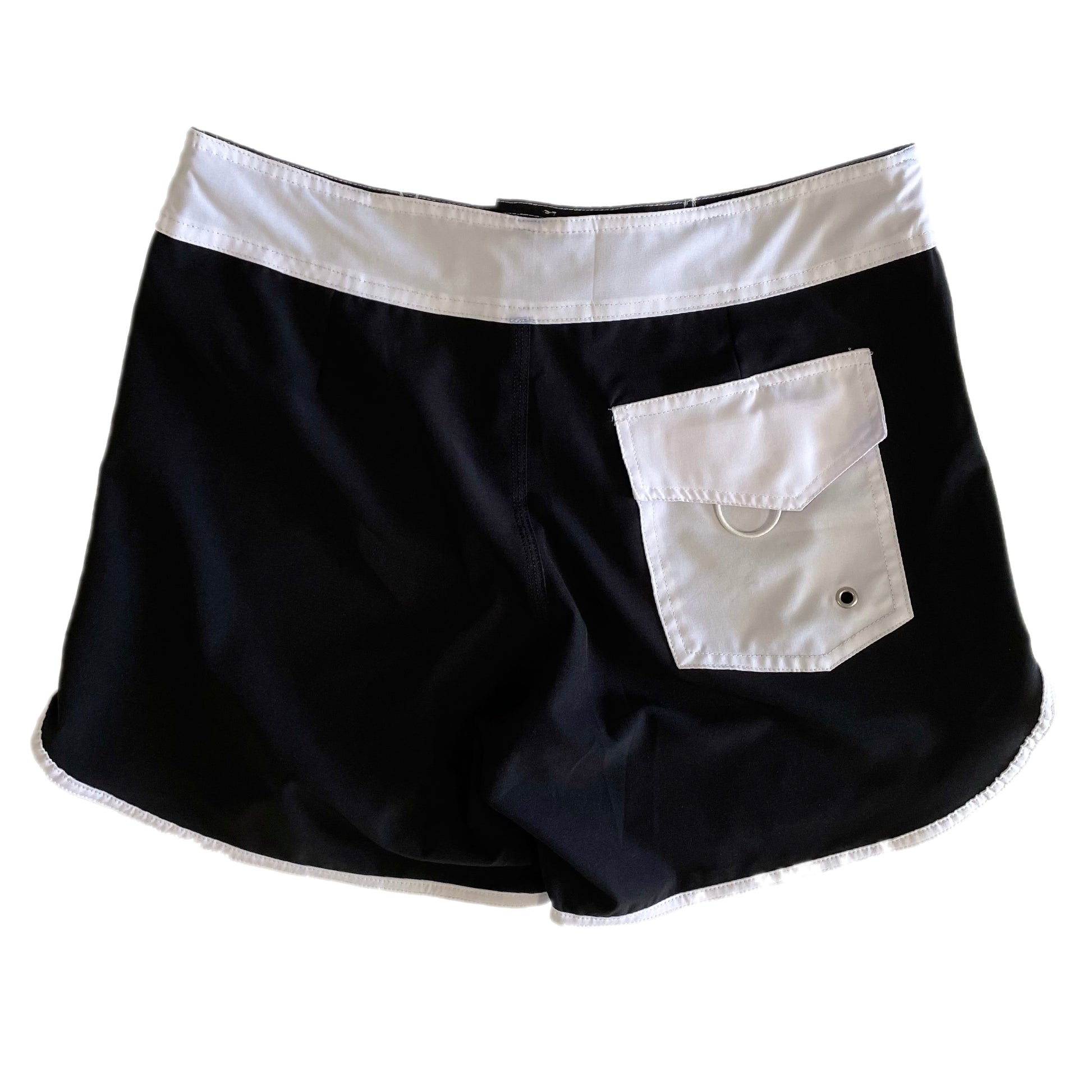 4 way stretch high performance womens boardshort black